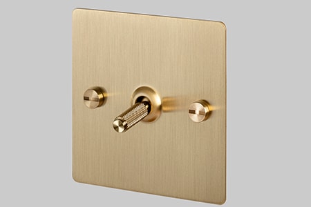 the toggle light switch is very similar to the common light switch styles you find in most houses today