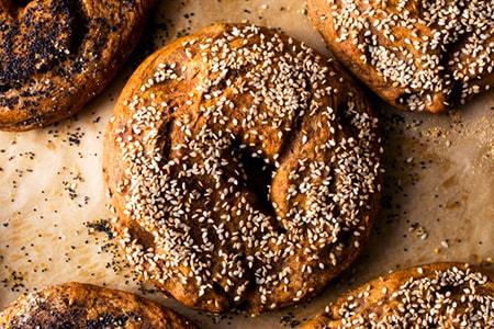 whole wheat bagel