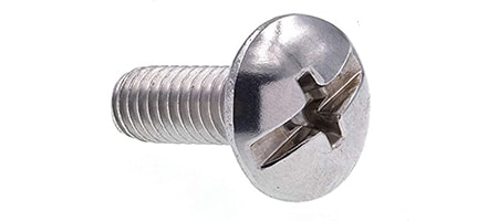 combination screw head is both slotted for a flat head screwdriver bit and a phillips