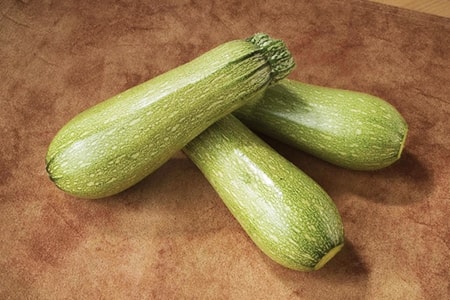 magda zucchini are visually distinct thanks to their pale green skin color