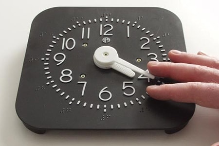 tactile braille clock