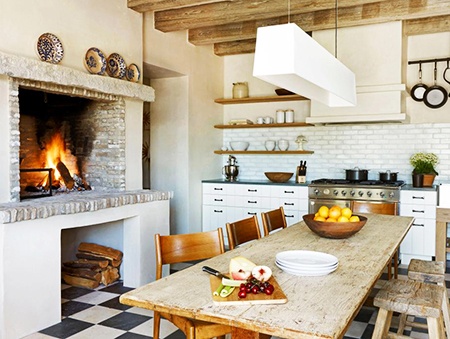 cottage types of kitchens don't put on a fancy air but are relaxing and casual