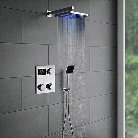 the most modern types of showers are digital showers specially designed for technology lovers