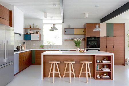 mid-century modern kitchen