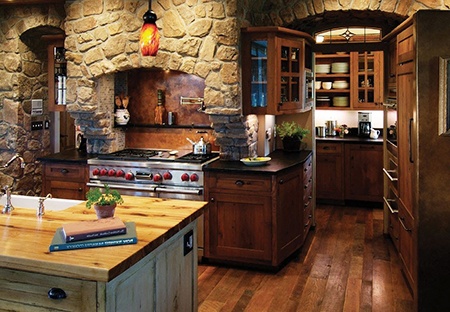 rustic styles of kitchens try to bring back the classic styles with modern twists