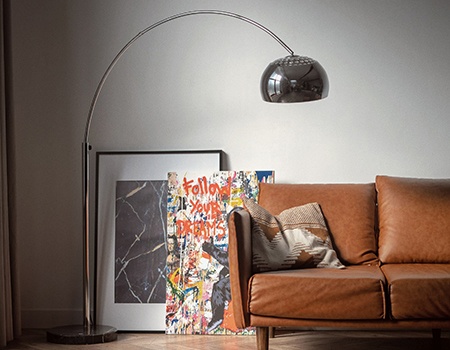 arching floor lamps
