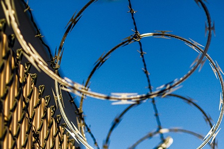 concertina wires is one of the most secure types of barbed wire fencing