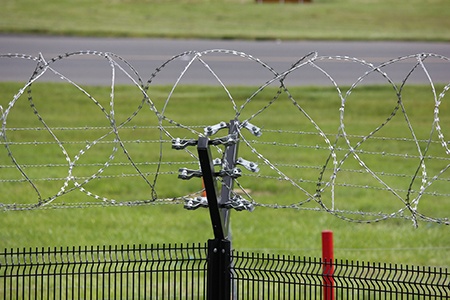 electrified fencing are wire fence types that can be lethal, they meant to keep trespassers out and they are mainly used in prisons and military complexes