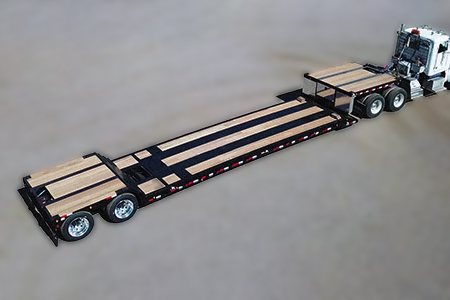 extendable double drop trailers