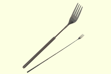 there are many kinds of forks and this one looks normal at first; however, it is actually an extendable fork