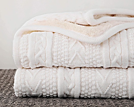 knitted blankets are one of the most decorative blanket types as far as designs go