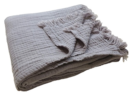 linen blankets are blanket material types that are very easy to clean and are extremely durable