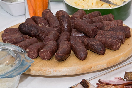 there are different kinds of sausages that have blood as an ingredient and morcilla blood sausages is one of them