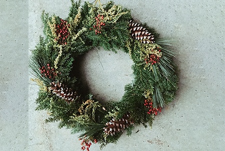 bottle brush wreaths