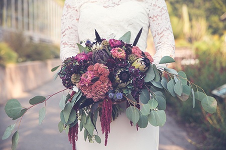 crescent bouquets