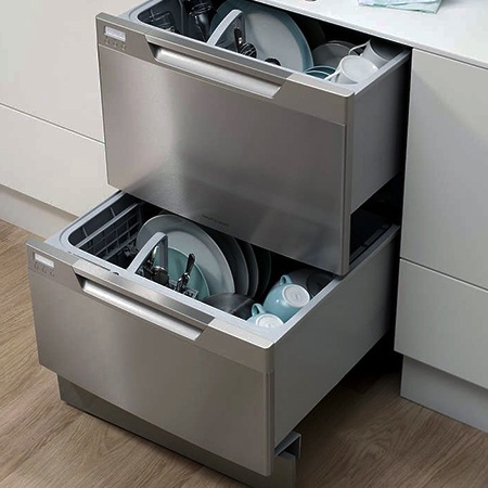 there are different types of dishwashers with unique design and dishwasher drawers are one of them