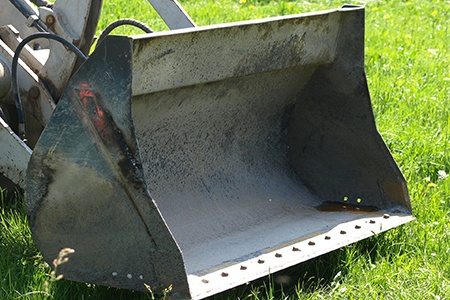 there are different types of buckets, like loading buckets, that do not look like others; they are generally used on construction sites