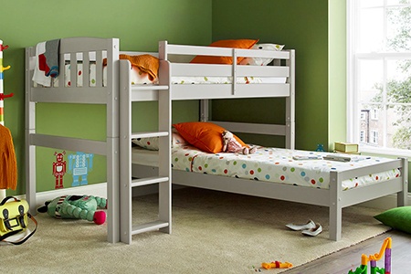 Combination beds are bunk bed alternatives where the bottom bed is rotated by ninety degrees