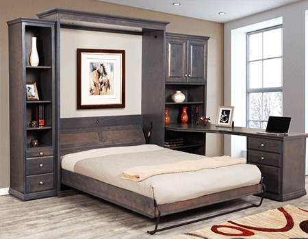 murphy bed that hides away into the wall
