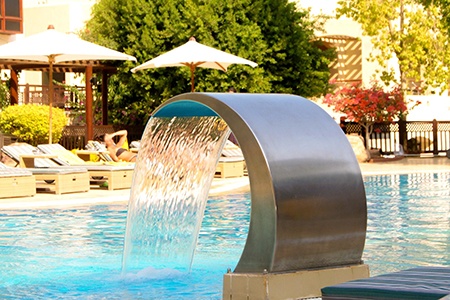 swimming pool fountains