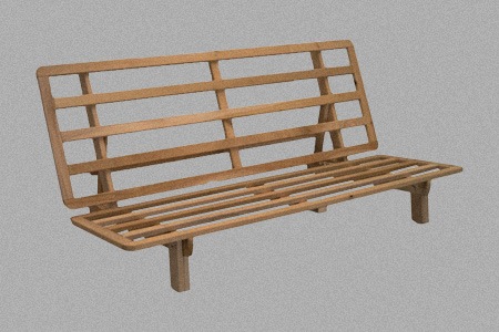 bi-fold futon frame
