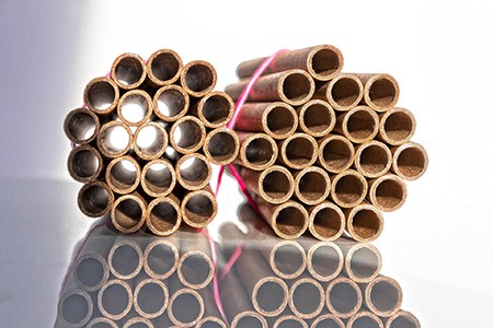you can turn cardboard tubes into a homemade rolling pin by adjusting the size of it