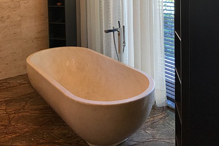 cultured solid-surface tub