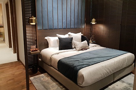 there are different types of headboards, like floor-to-ceiling headboards that adds a luxury feeling to your room