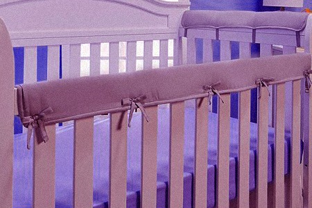 Crib bumpers best sale top rail