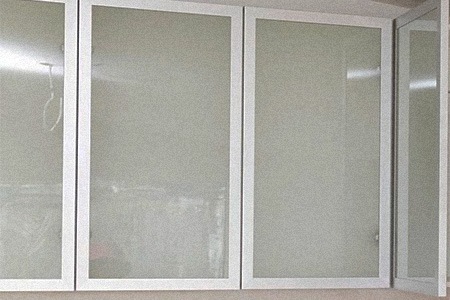 frosted glass doors