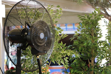 misting fans are perfect alternative to central air; additionally it makes you feel extremely comfortable since they can produce effective coolness