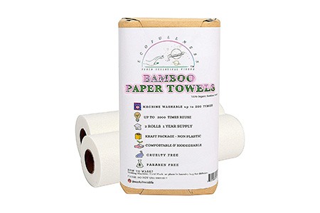 if you ask yourself what to use instead of paper towels - go green and try reusable bamboo paper towels