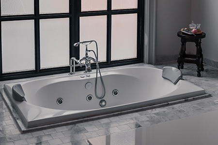 sunken bathtubs are perfect space saving baths