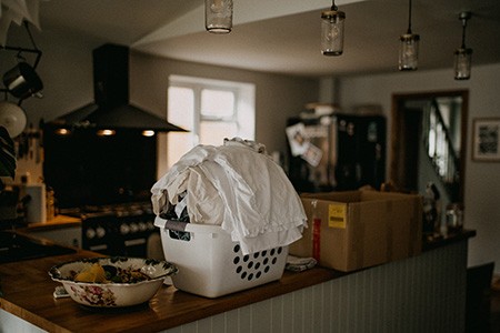 take liberties with laundry