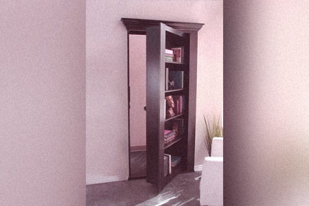 bookcase doors are mysterious alternatives to bedroom doors