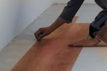 pre-glued flooring