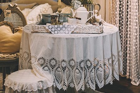 skirted table