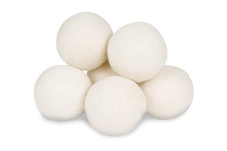 wool dryer balls are excellent substitutes for fabric softener since they increase air circulation and remove static buildup