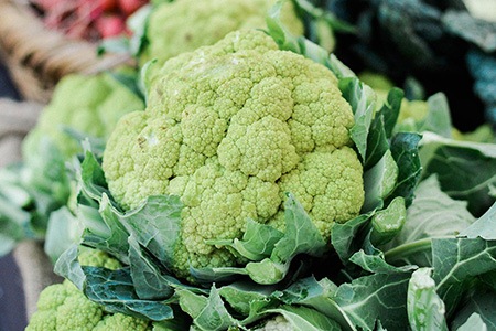 there are different kinds of cauliflower named as alverda cauliflower that are green
