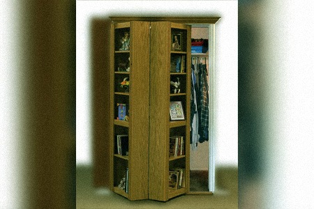 bookcase closet doors