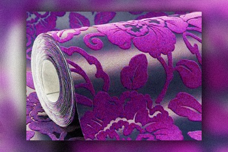 there are different kinds of wallpaper, like flock wallpaper, if you are a fan of vibrant colors