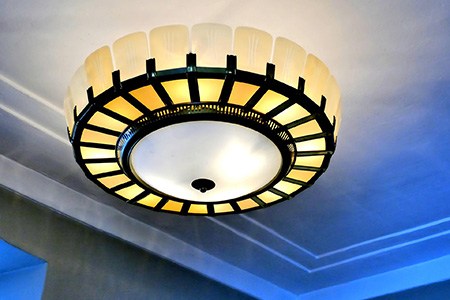some ceiling light types, like flush-mounted ceiling lights, do not take up space on your ceiling