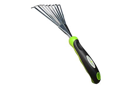 hand rakes are small types of garden rakes that are preferred for specific tasks like loosening or breaking up clumps of soil