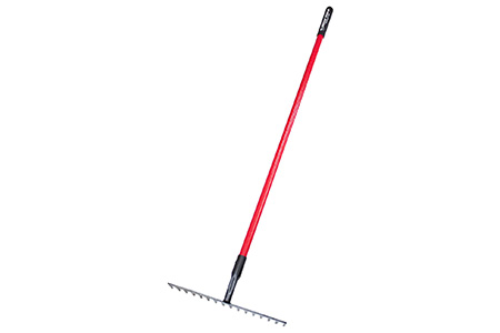 tarmac rakes are special yard rake types that are used for heavier objects like rocks and gravels
