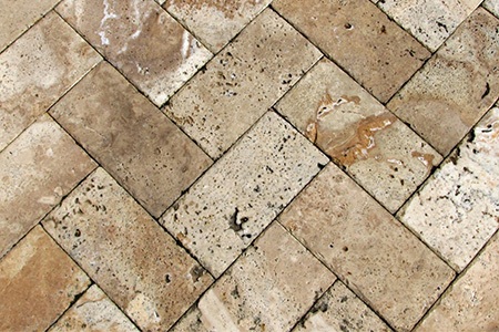 travertine pavers are different types of pavers that has a dense texture
