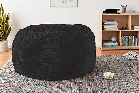 bean bags are famous alternatives to futons