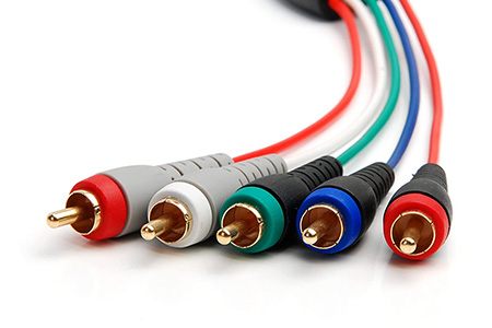 component video cable were popular types of tv cables with multiple sections for each data type