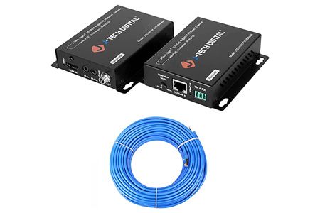some different types of video cables, like hdbaset cable, can transmit more than one type of data in single cable