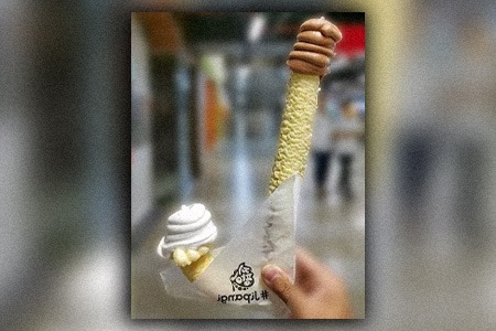 there are different types of ice cream for sure but i am sure that you will feel surprised when you see a jipangi - a cane shaped ice cream from south korea!