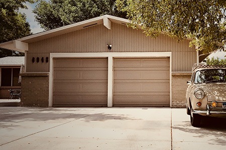 one of the most common garage door options is sectional garage doors